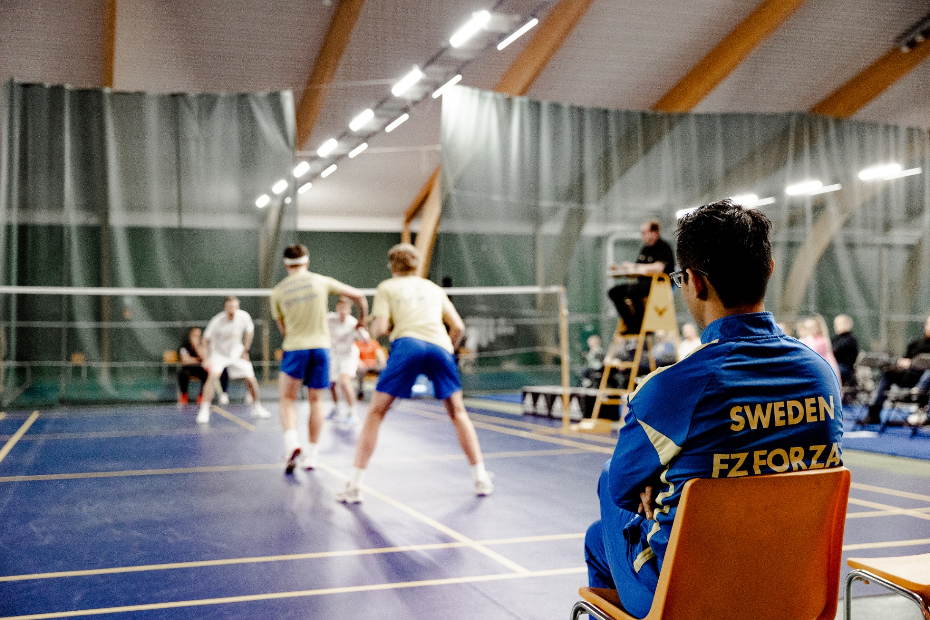 Badminton coaching session in Gothenburg Sweden